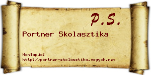 Portner Skolasztika névjegykártya